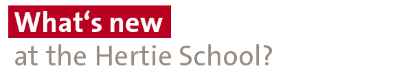 What's new at the Hertie School